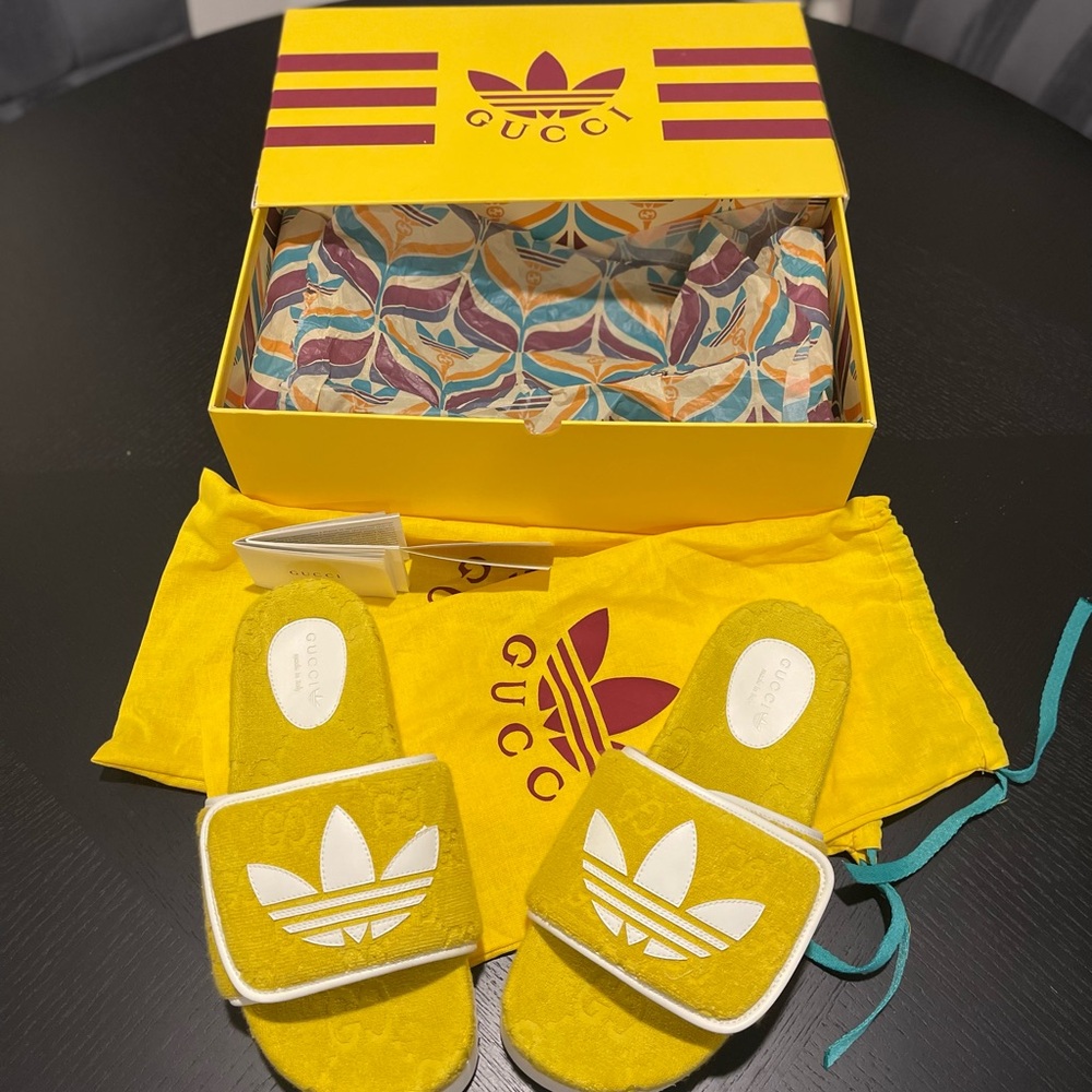 Gucci x Adidas Slides BRAND NEW SIZE 41